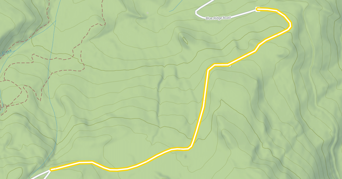 Map preview of Blue Ridge Road