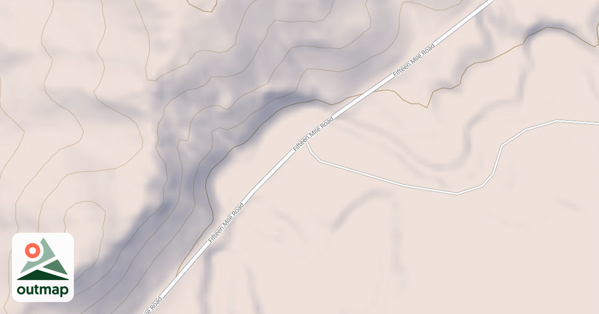 Map of FIFTEEN MILE