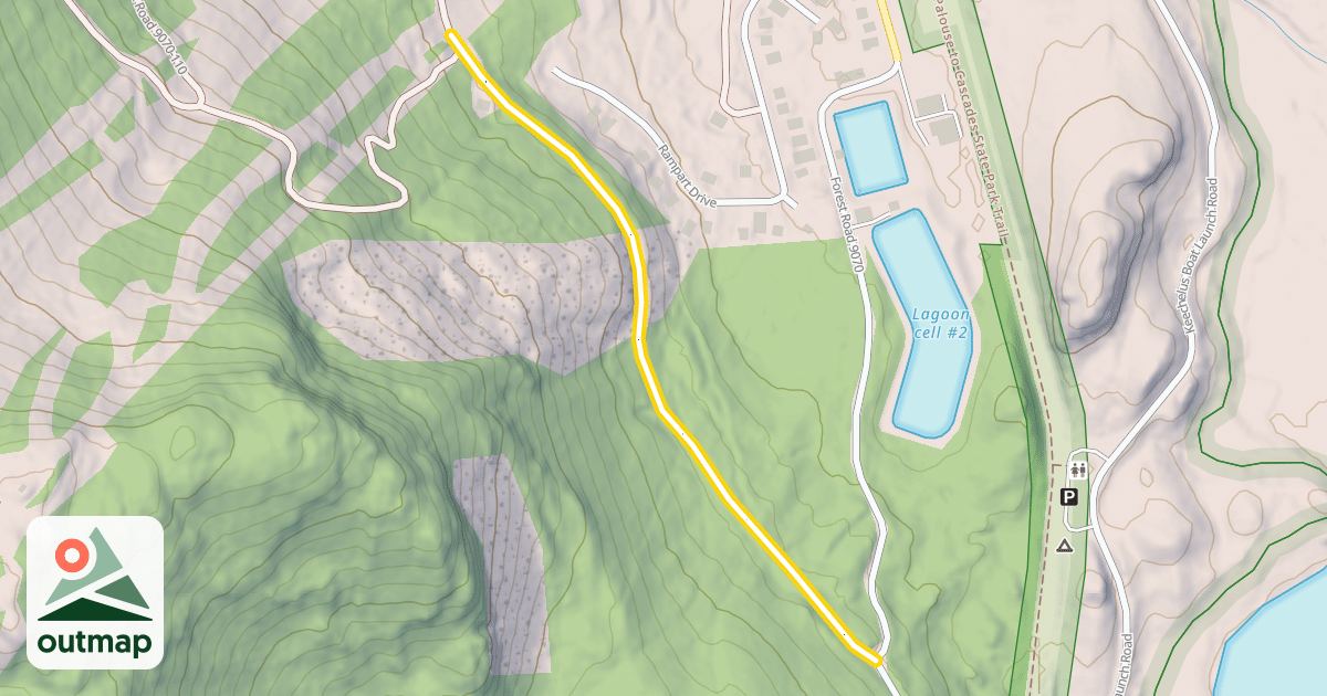 Map of Cold Creek