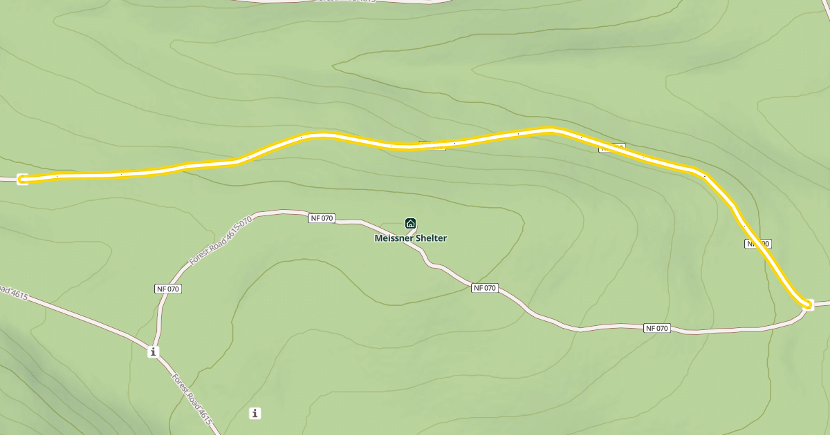 Map preview of Forest Road 4615-090