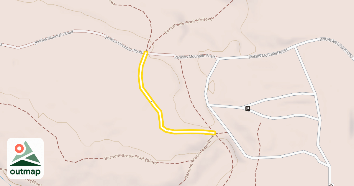 Map of Boreal Life Trail (Yellow)