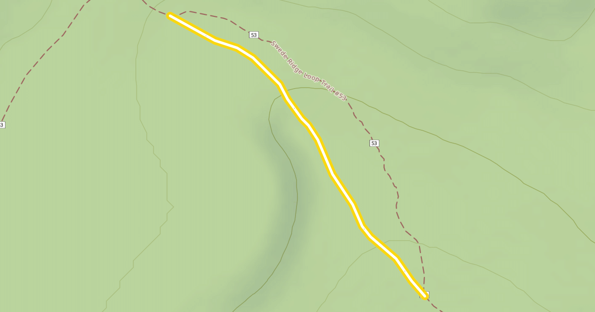 Map preview of Swede Ridge Loop