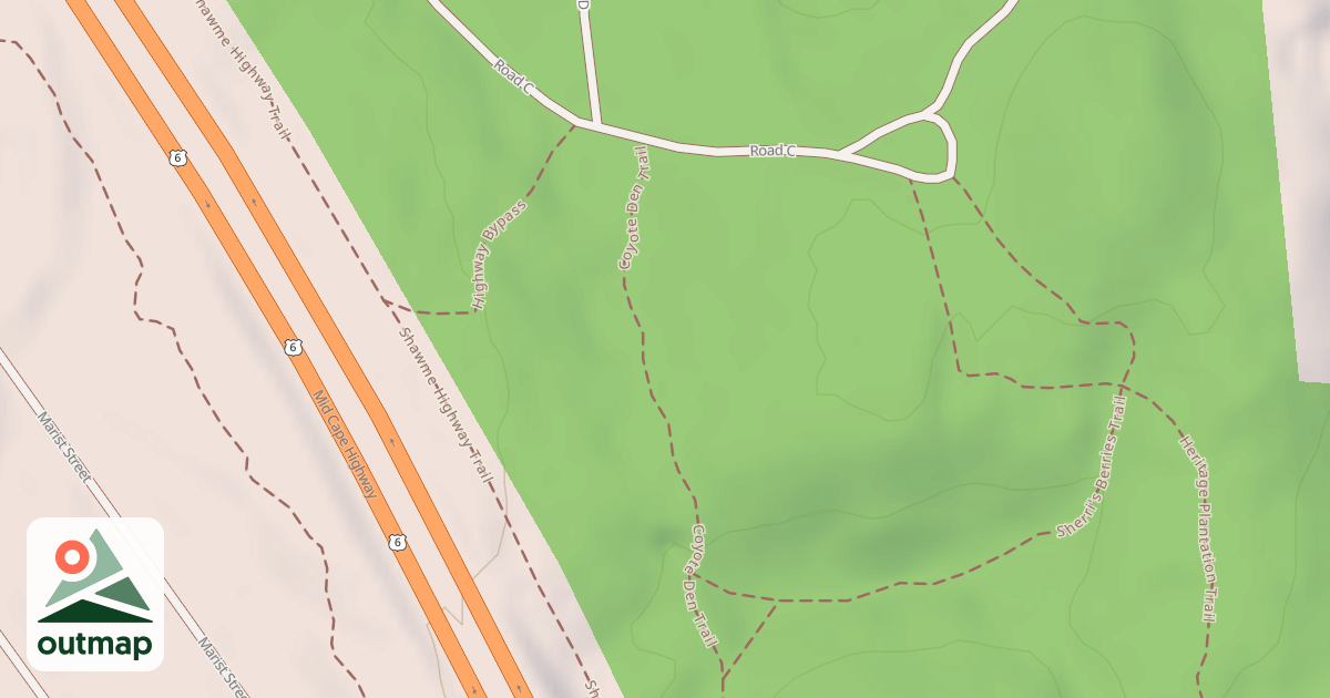Map of Coyote Den Trail