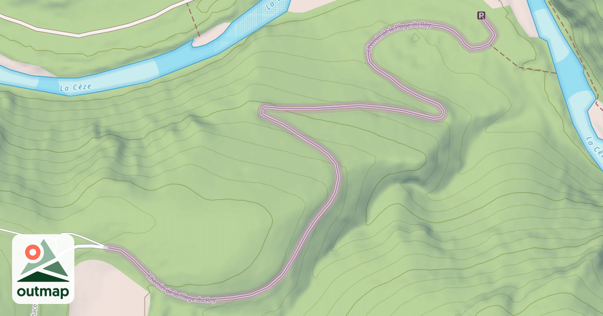 Map of Chemin de la Plage du Roy