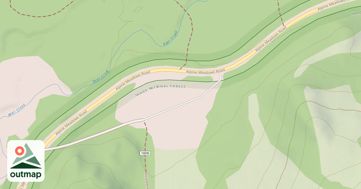 Map of BEAR CK TH ACCESS