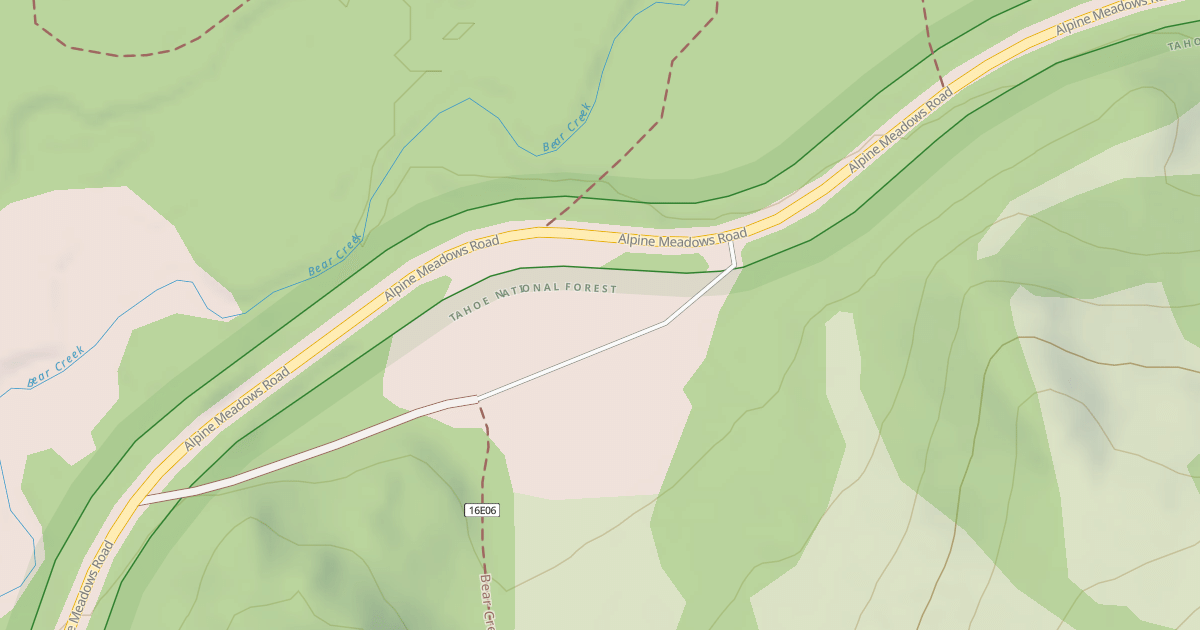 Map preview of BEAR CK TH ACCESS