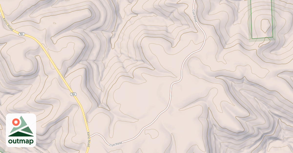 Map of CURT POND