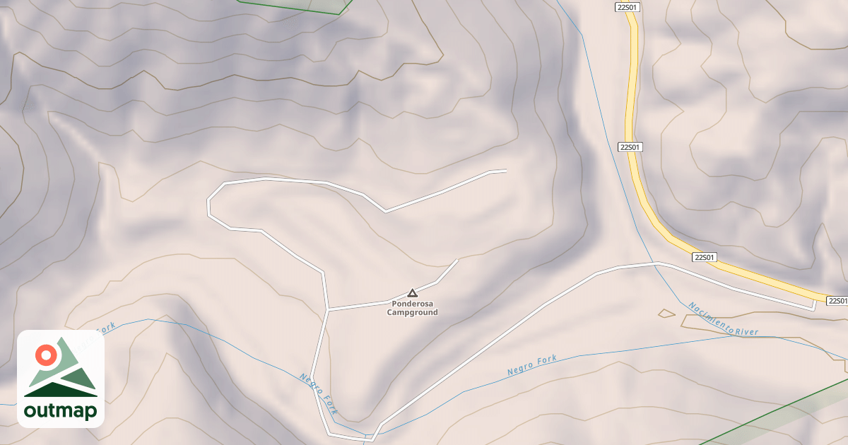 Map of PONDEROSA CG.