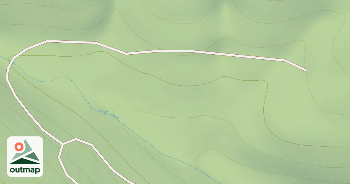 Map of CLIFF CREEK D