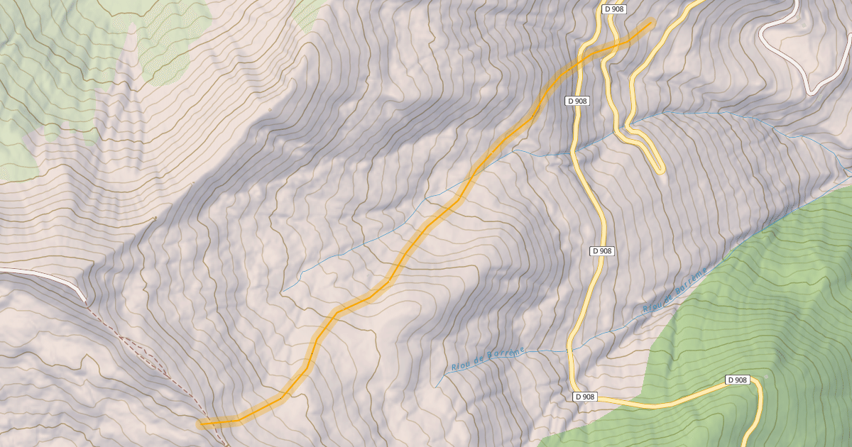 Map preview of Vallon de Chancelaye Hors Piste