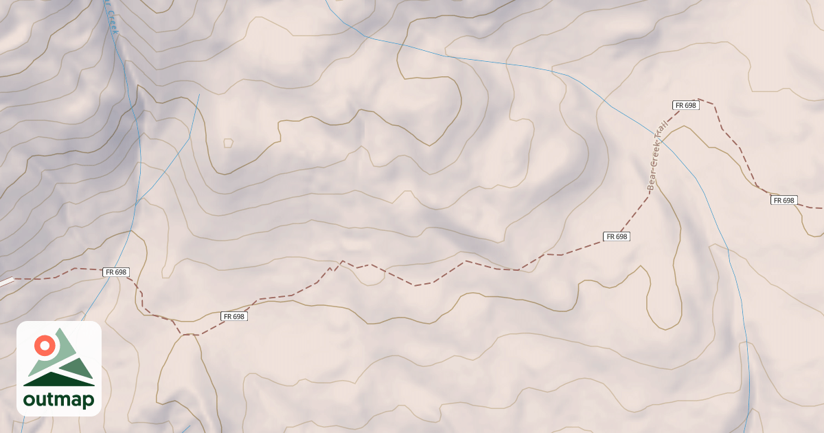 Map of Bear Creek