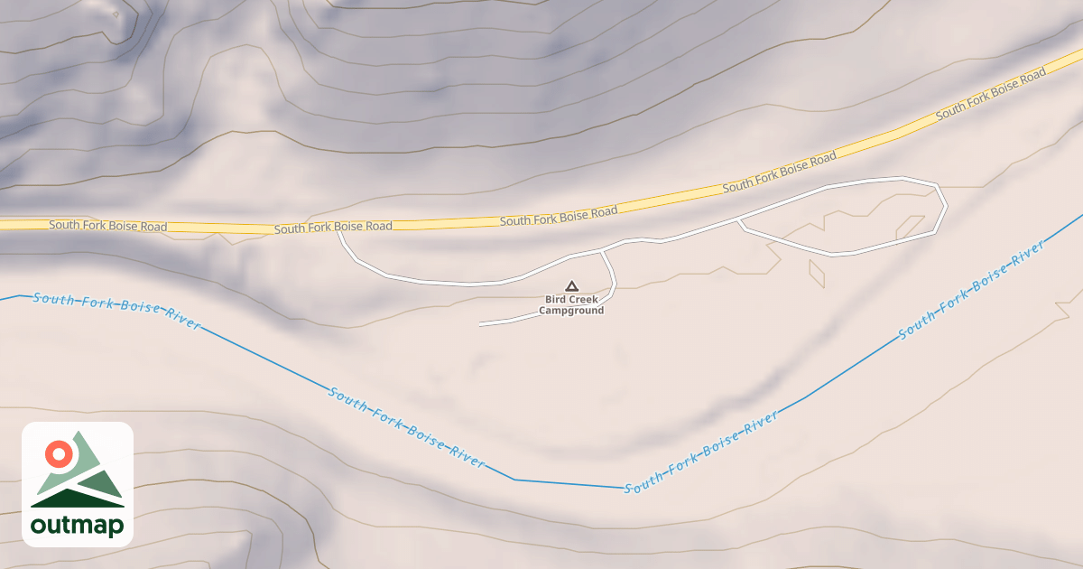Map of BIRD CR C G SPUR A