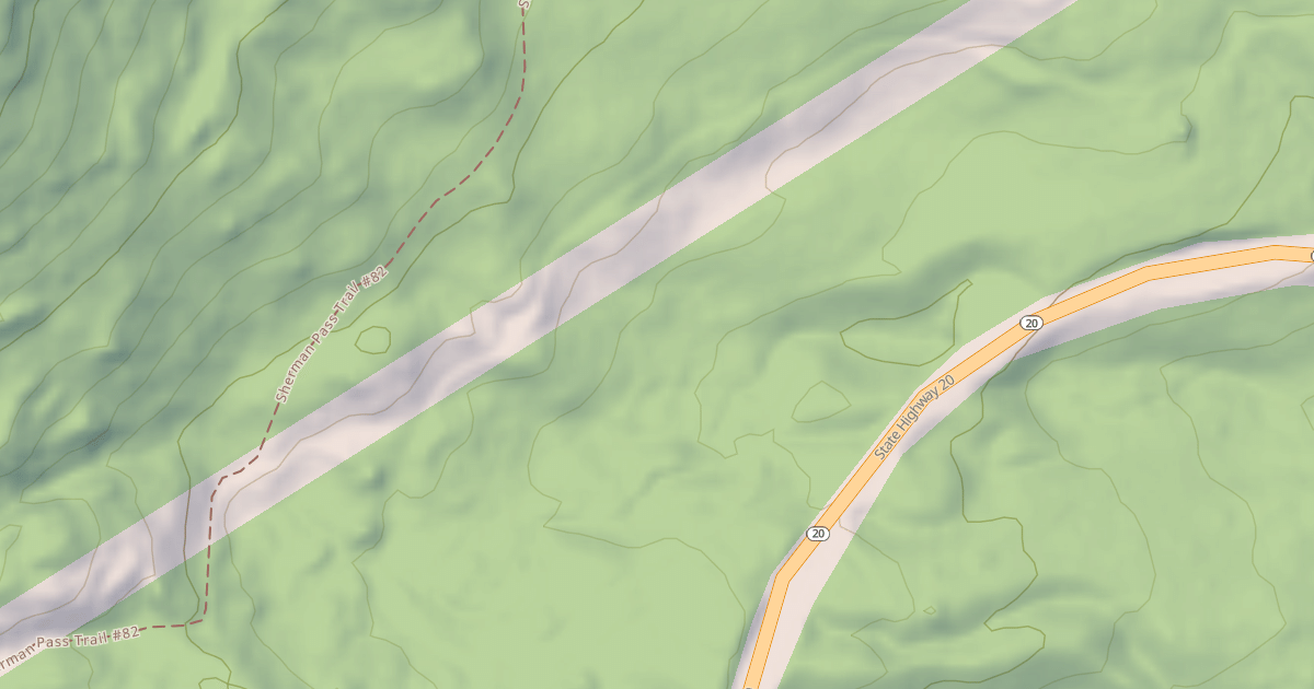 Map preview of USFS Motor Vehicle Use Map Roads {598DDE4F-64A1-4EA7-94AB-23F6AFB6565F}