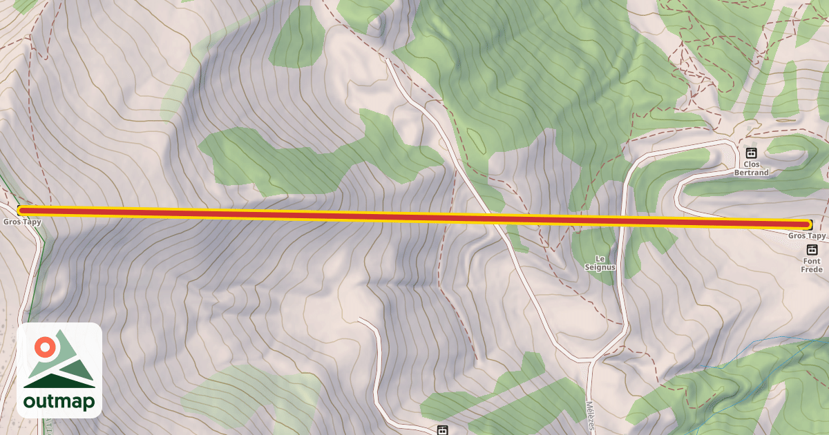Map of Gros Tapy