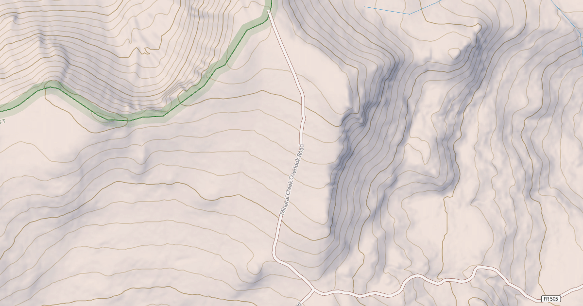 Map preview of MINERAL CR OVERLOOK
