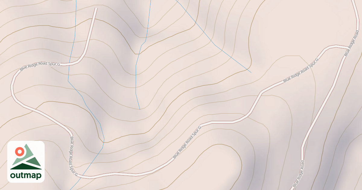 Map of BLUE RIDGE
