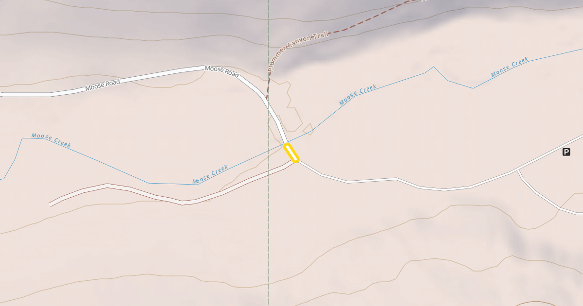Map preview of Moose Road