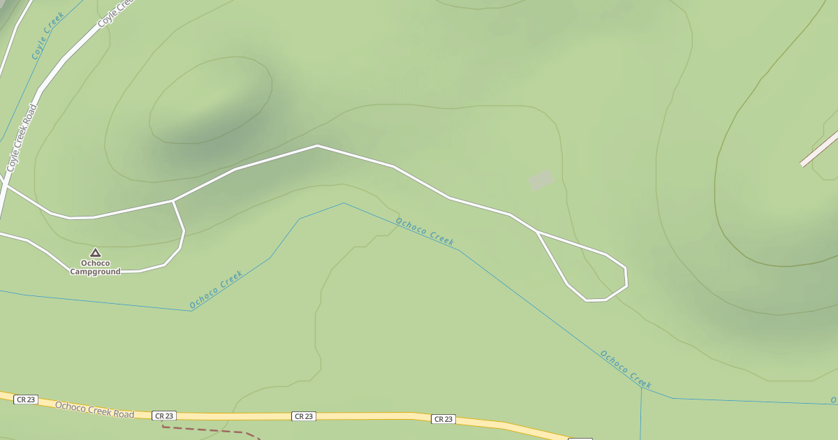 Map preview of OCHOCO FOREST CAMPGROUND