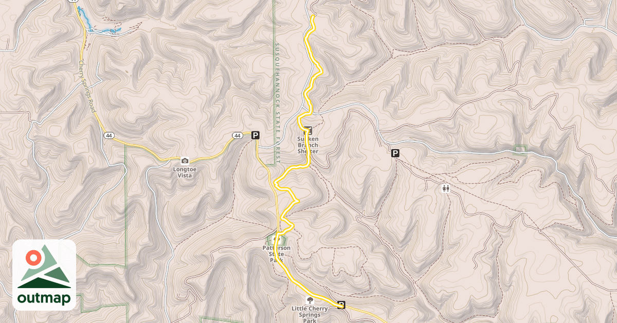 Map of Billy Lewis Ski Trail