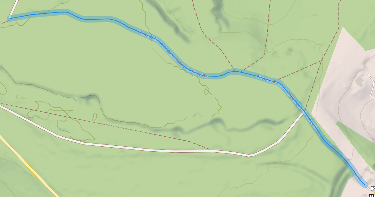 Map preview of Chemin Rural de Beaumont à la Neuville