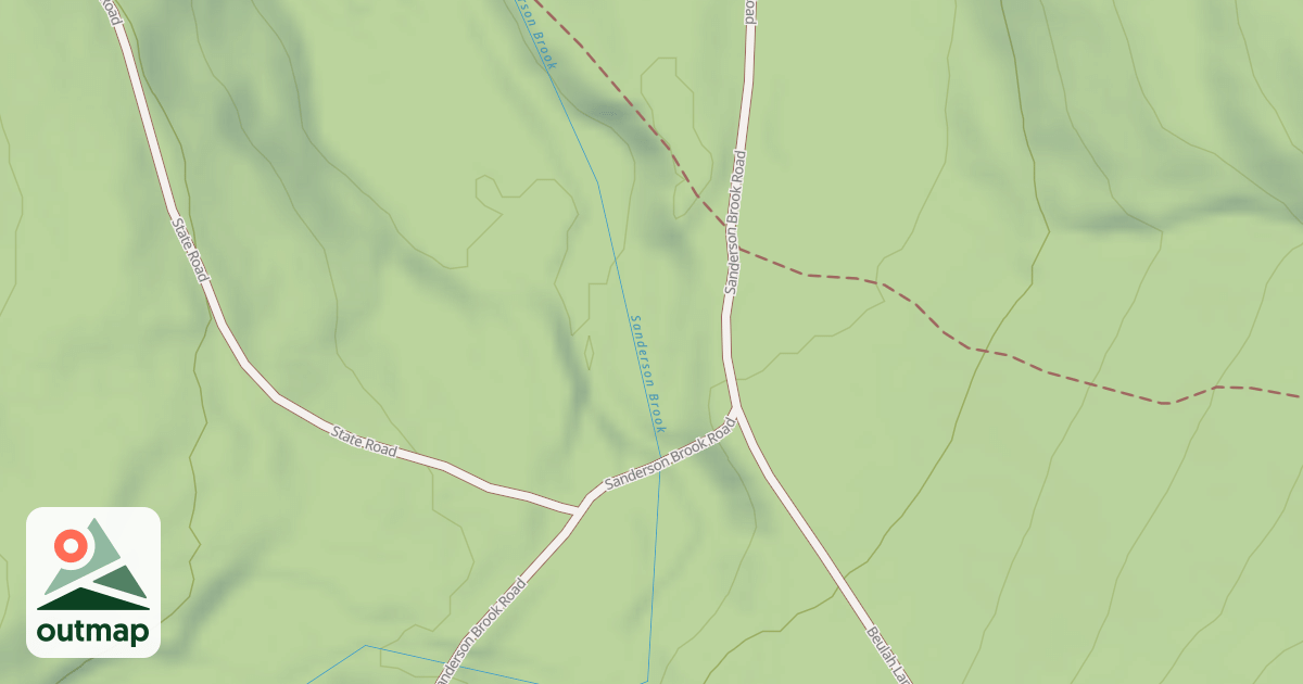 Map of Sanderson Brook Road