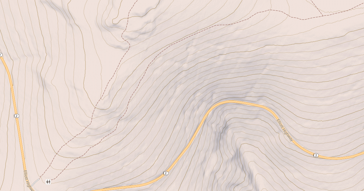 Map preview of Wickersham Creek Trail