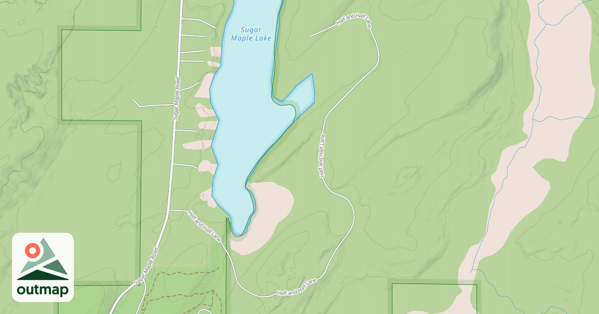 Map of HALF AND HALF ROAD