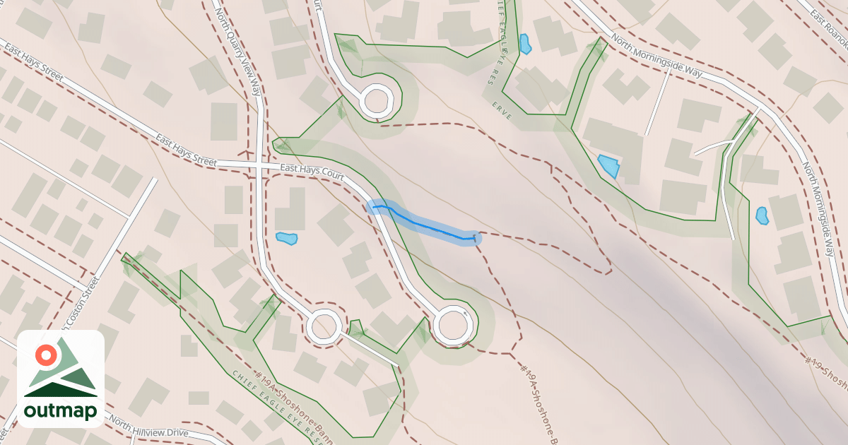 Map of #19 Access Trail (Shoshone-Paiute Tribes Trail)