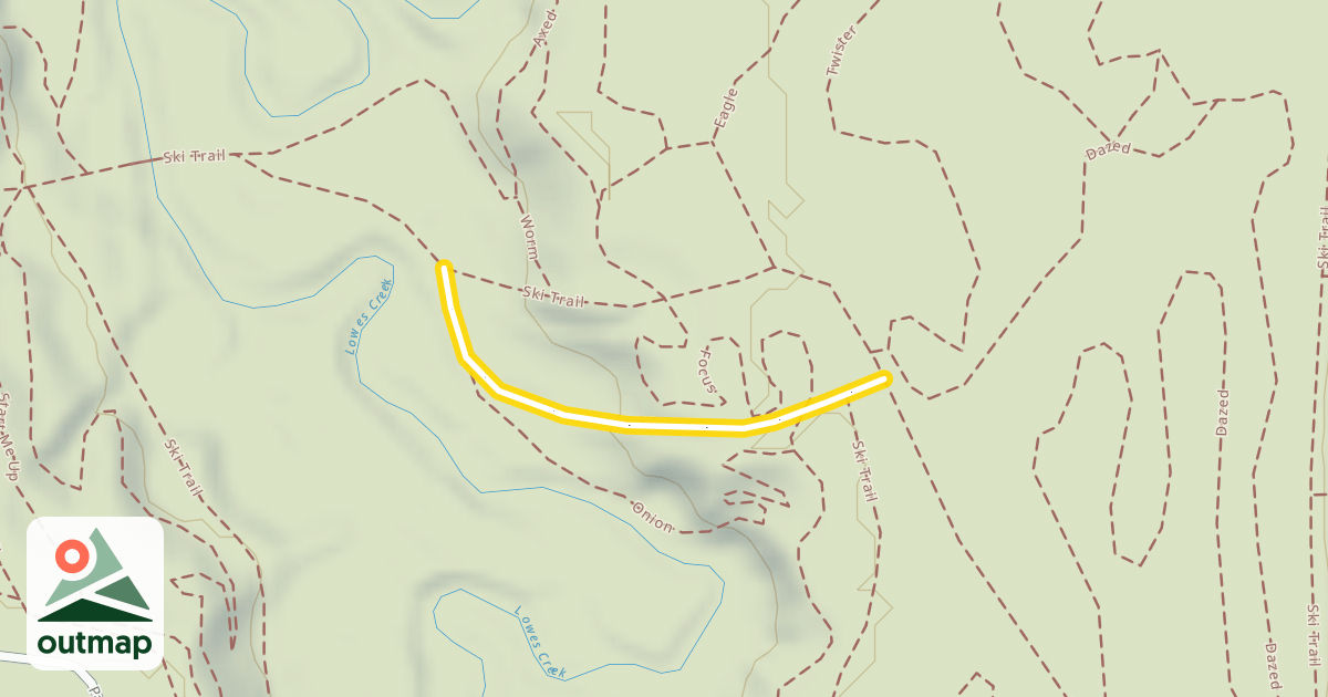 Map of Ski Trail