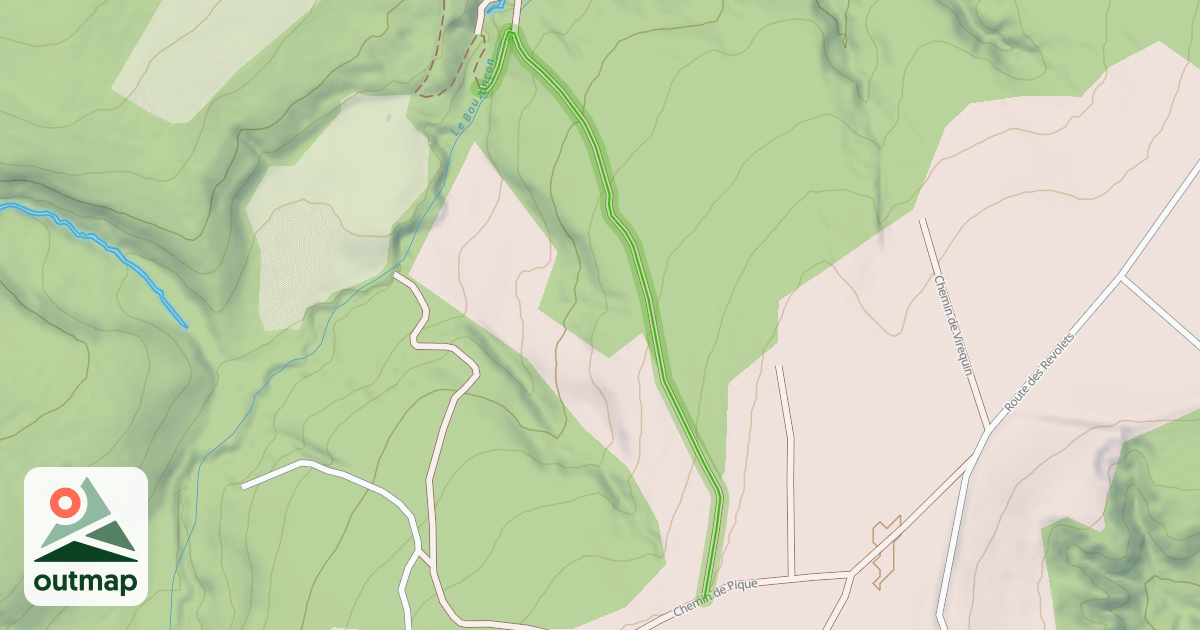 Map of Chemin de la Champignère