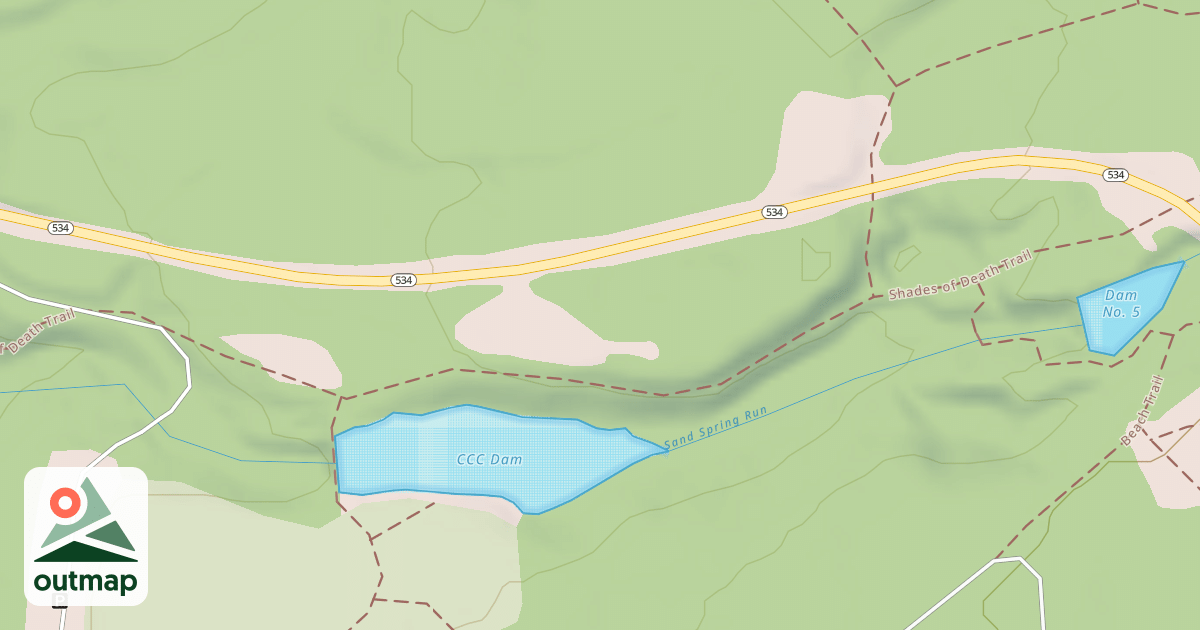 Map of Hickory Run State Park Trails