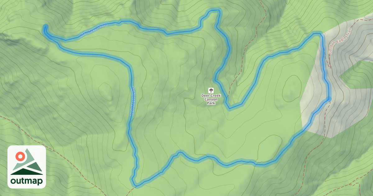 Map of Red Mesa Loop