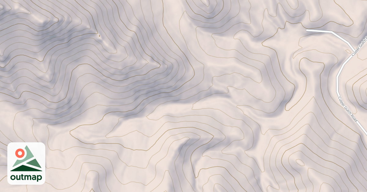 Map of CUSTER GULCH BR 1A