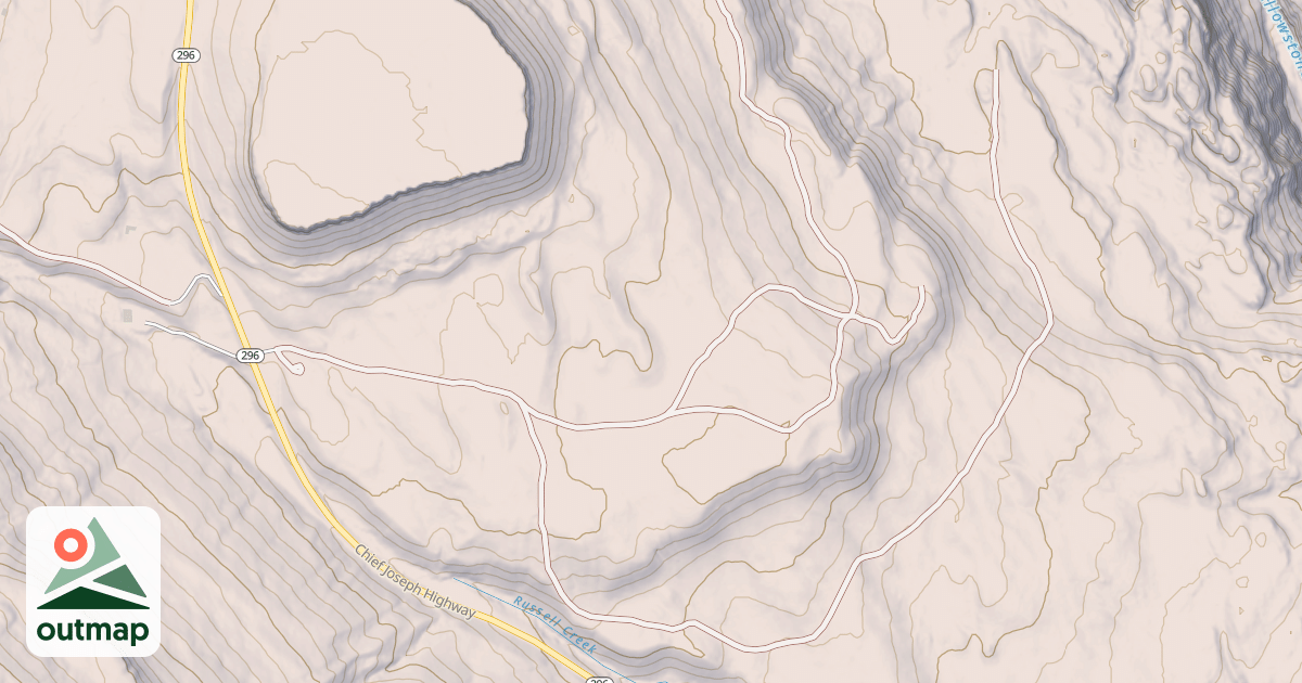 Map of ANTELOPE MOUNTAIN