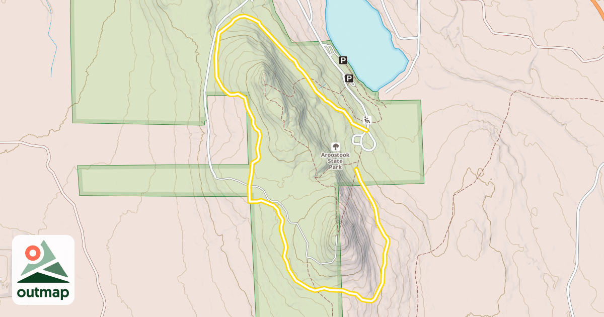 Map of Quaggy Jo Mountain Trail