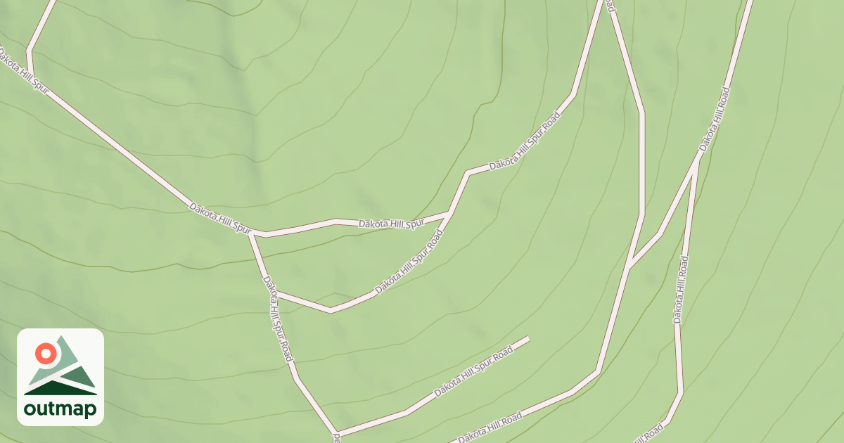 Map of DAKOTA HILL SPUR