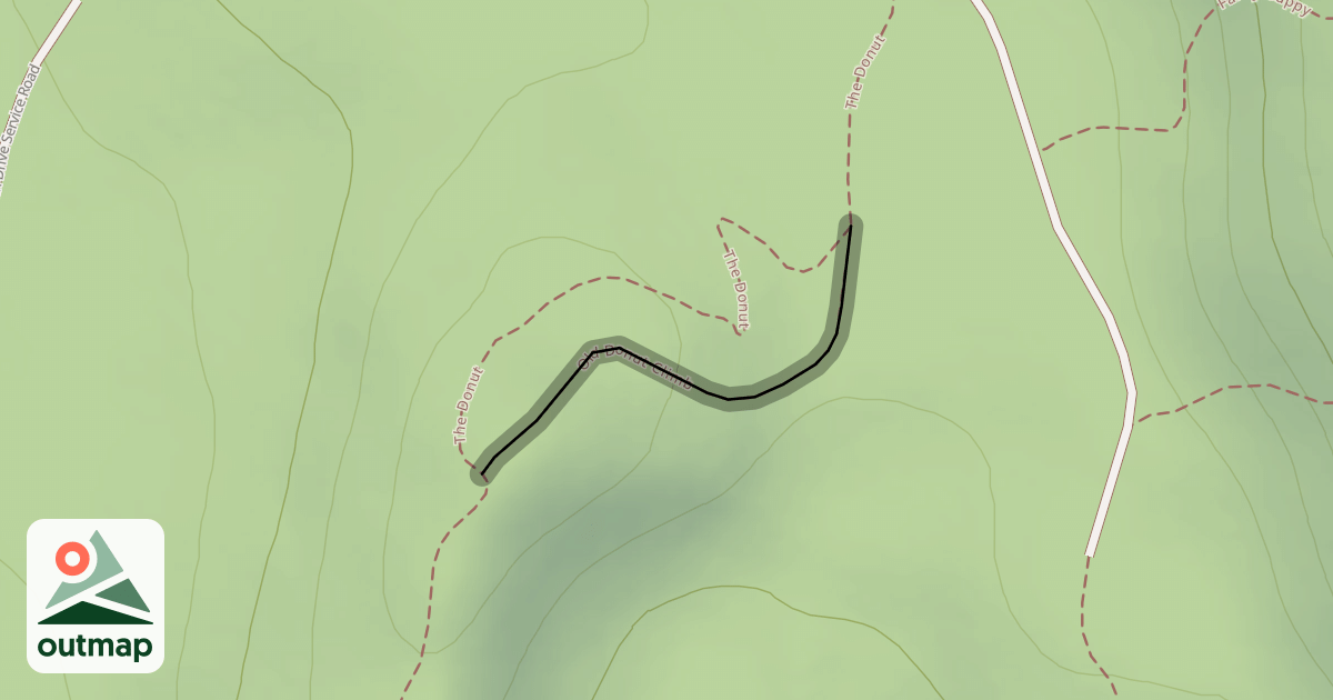 Map of Old Donut Climb