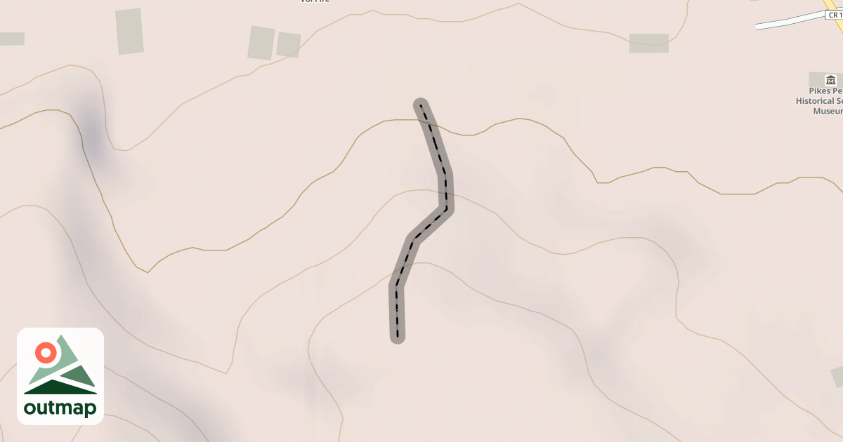 Map of Small snow sport trail