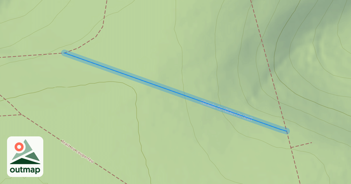 Map of Chemin du Chêne du Curé