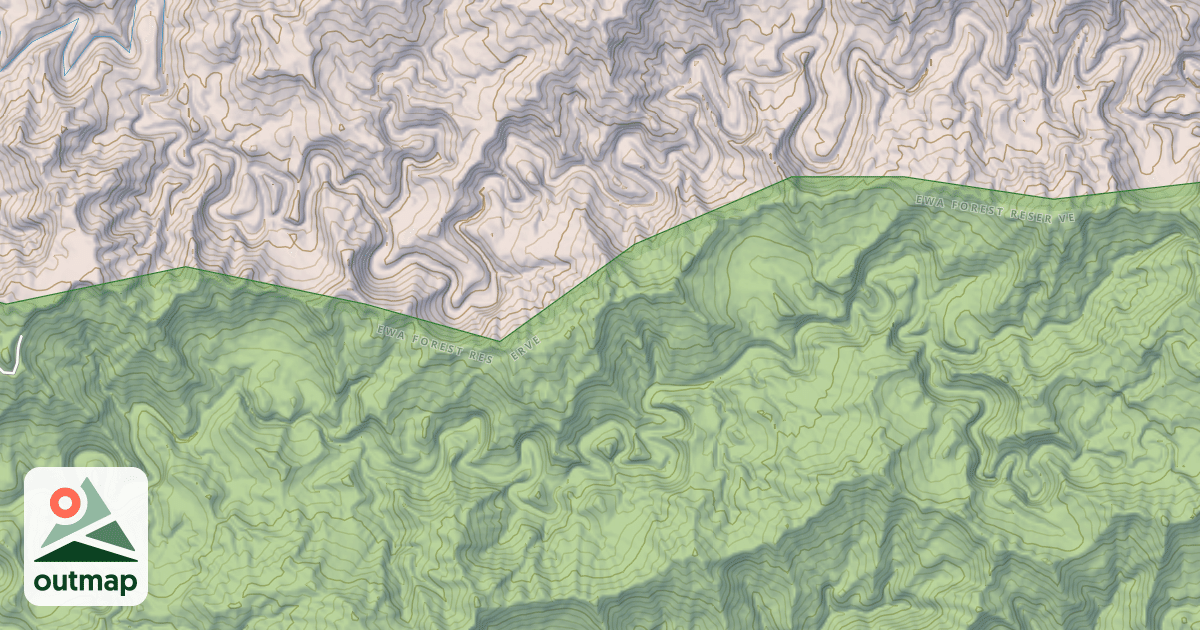 Map of Poamoho Trail