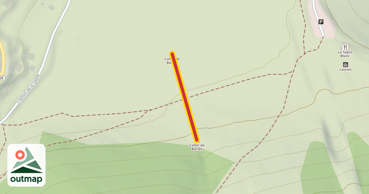 Map of Collet de Burles