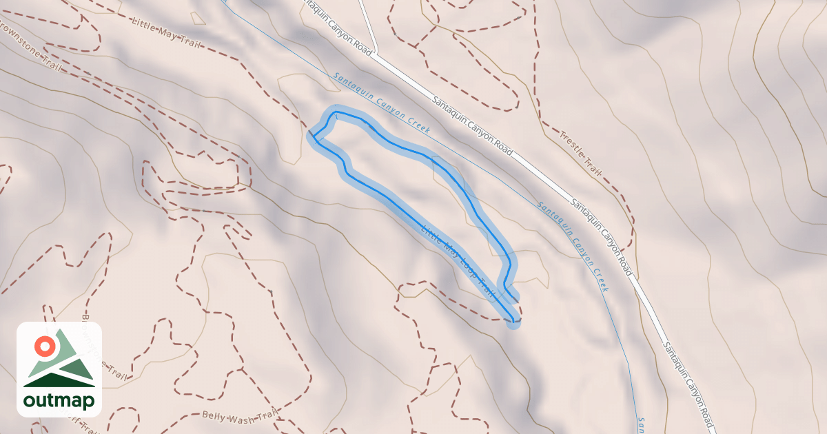 Map of Little May Loop Trail