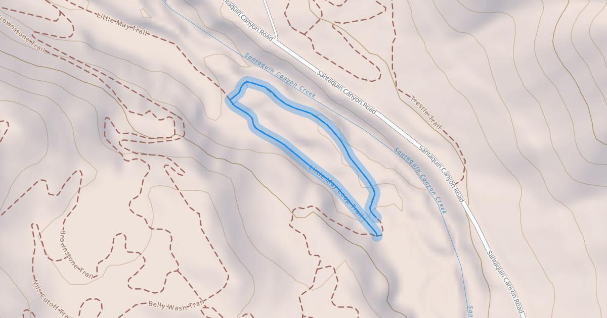 Map preview of Little May Loop Trail