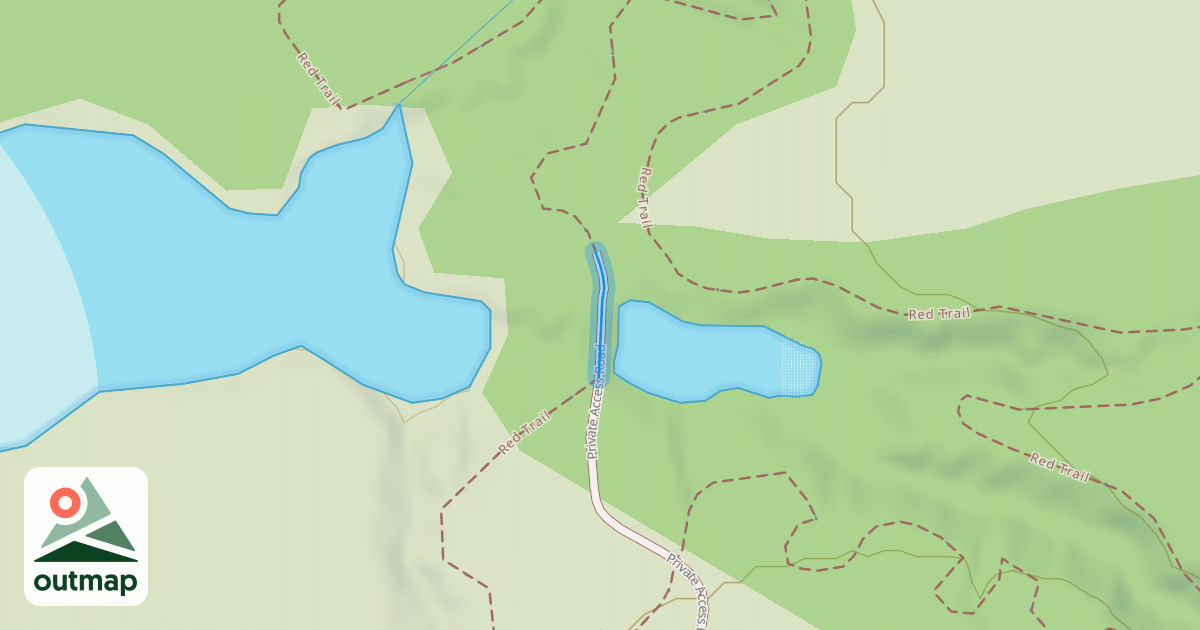 Map of Private Access Road