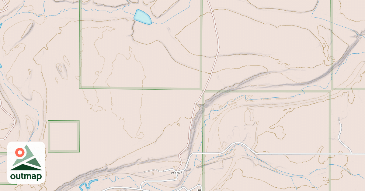 Map of Bergland Snowmobile #11 N