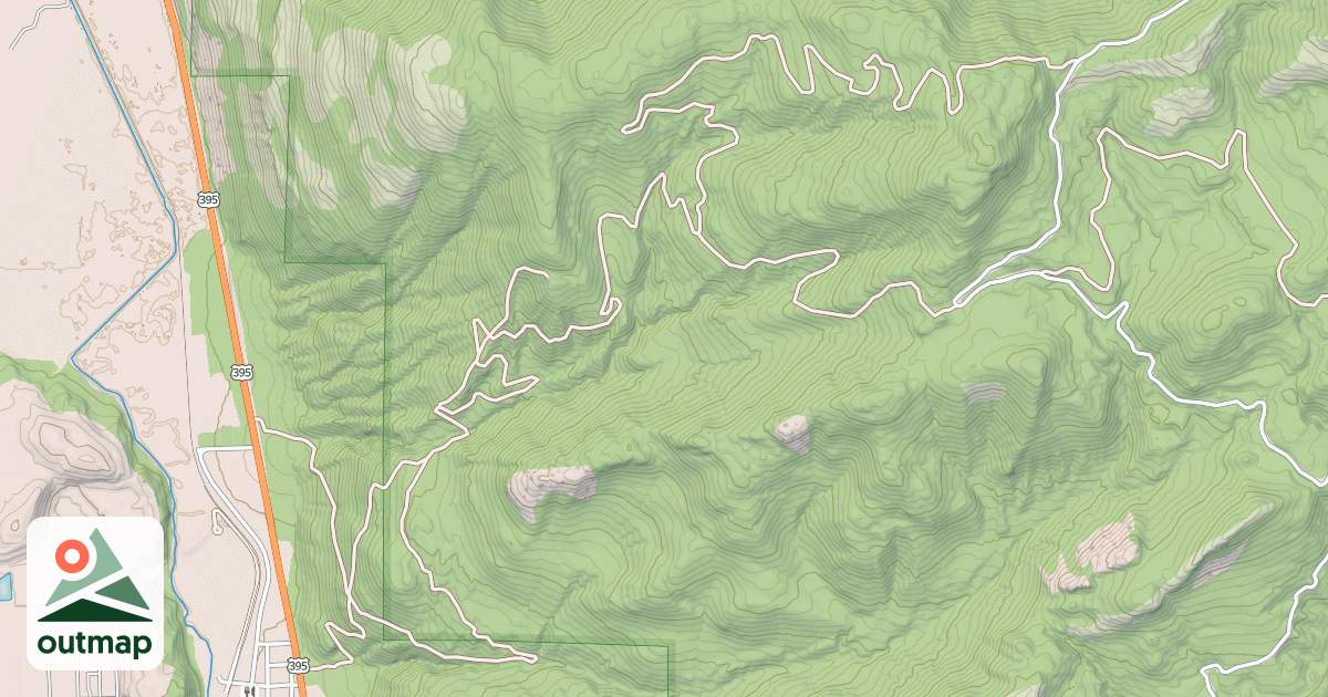 Map of USFS Motor Vehicle Use Map Roads {965A8EBB-4F58-4CE8-9652-54F4DB6D746E}