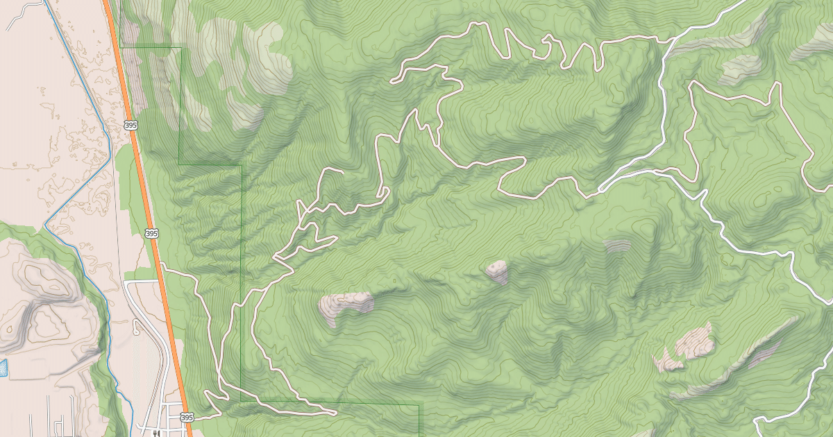 Map preview of USFS Motor Vehicle Use Map Roads {965A8EBB-4F58-4CE8-9652-54F4DB6D746E}