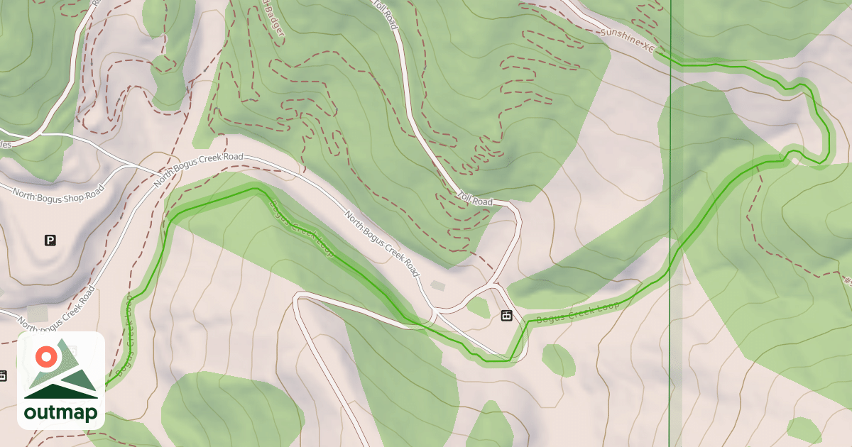 Map of Bogus Creek Loop