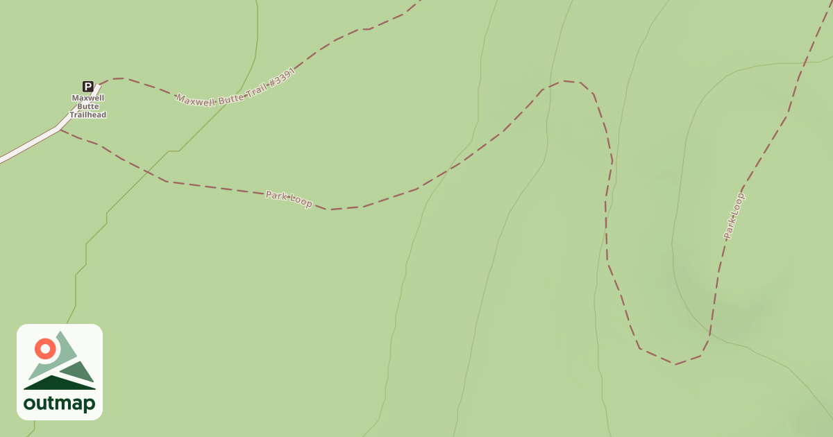 Map of MAXWELL BUTTE TRAIL ROAD