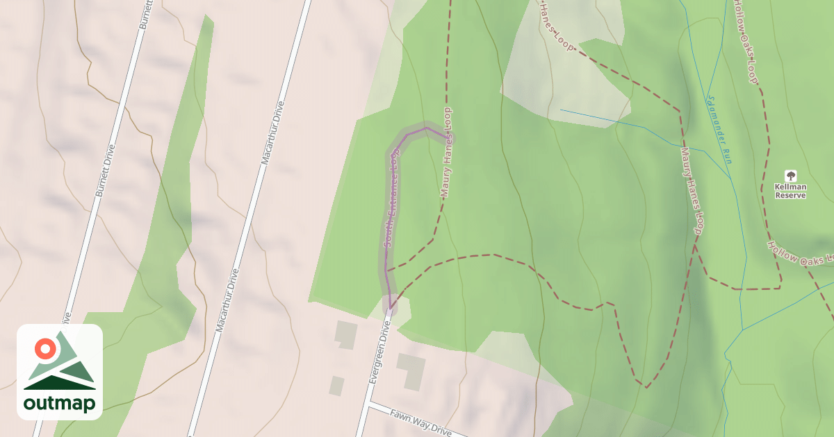 Map of South Entrance Loop